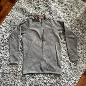 Columbia Men's TaupeBrown Zip-Up Sweater